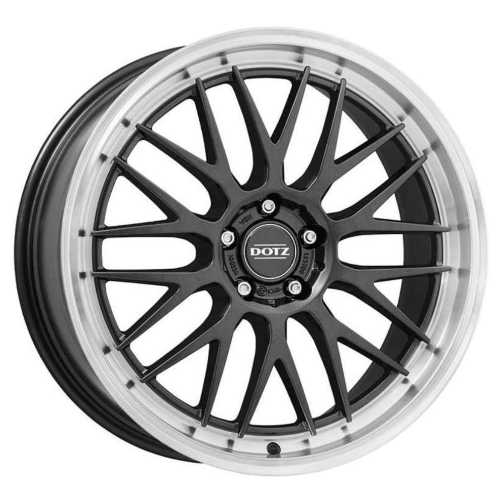 Dotz Bilbao dark 9x19 5x112 ET35 Polírozott elülső felület / Fémszürke lakk